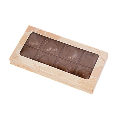 Warm Minimalist Design Chocolate Bar Gift Box – Pack of 10 (14.3 x 7.4 x 1.9 cm) Compatible with BWB 3-Part Mold
